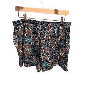 Xhilaration pullon boho shorts with front pockets women's size large
